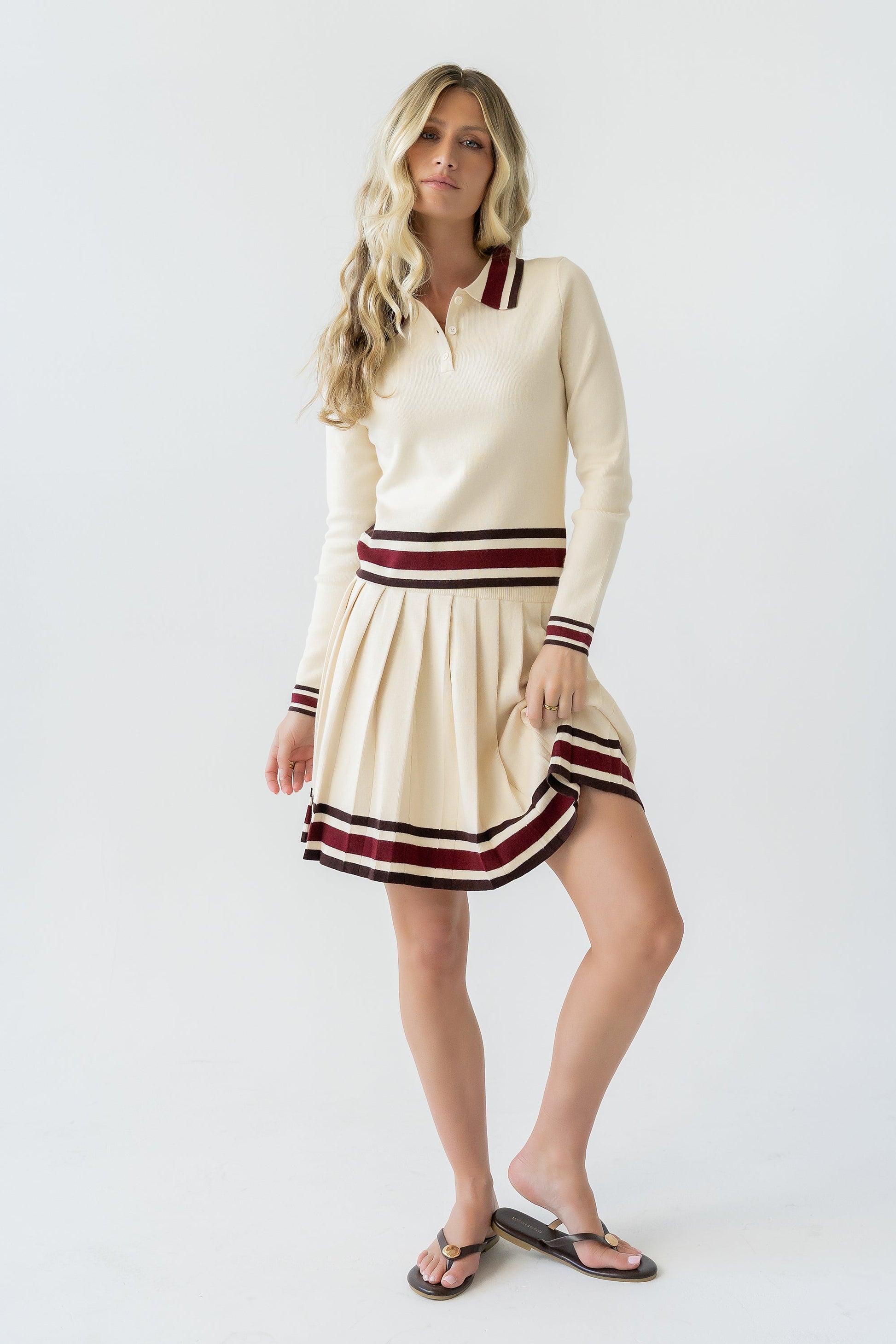 Brandie Striped Mini Skirt