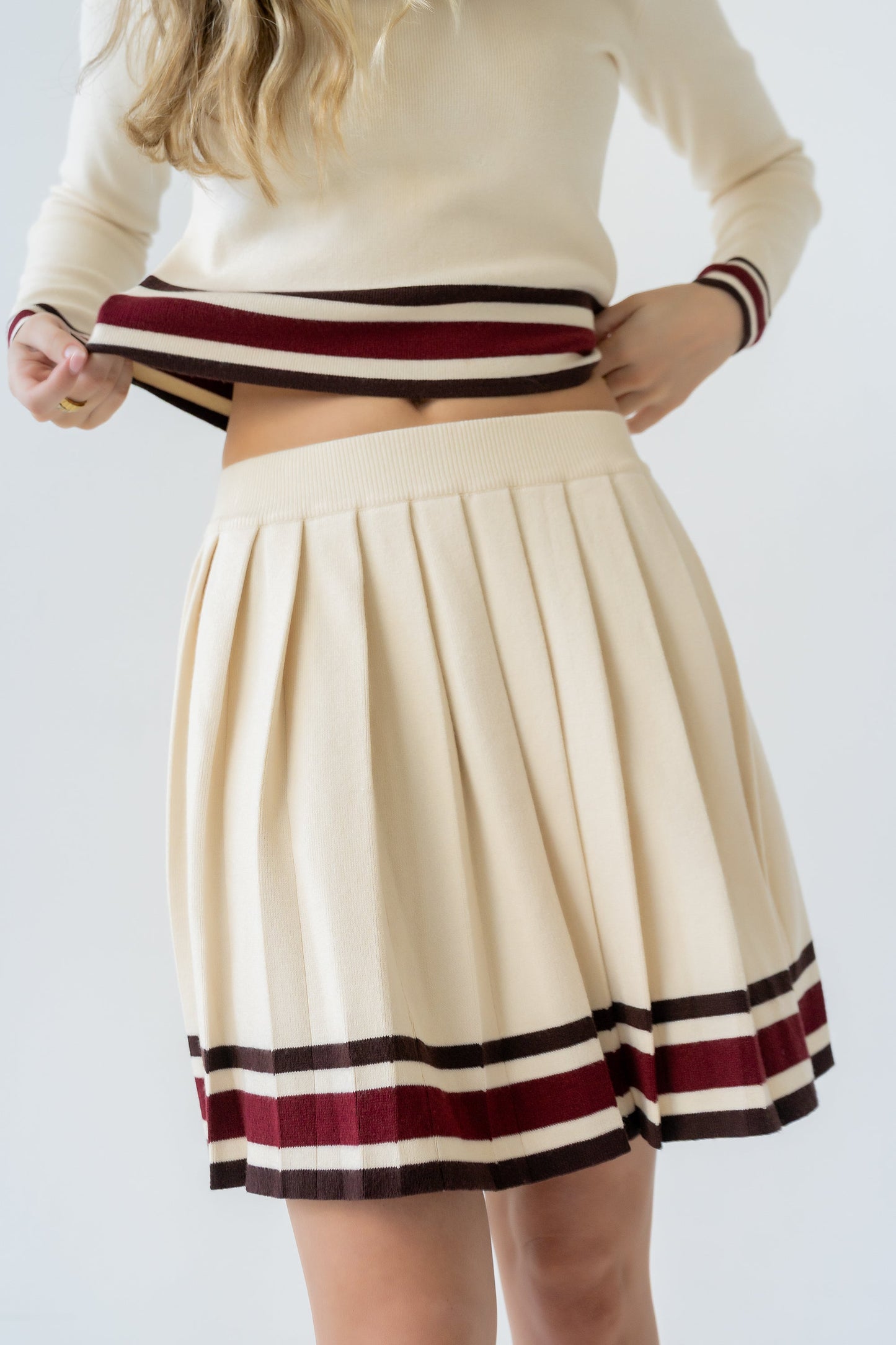 Brandie Striped Mini Skirt
