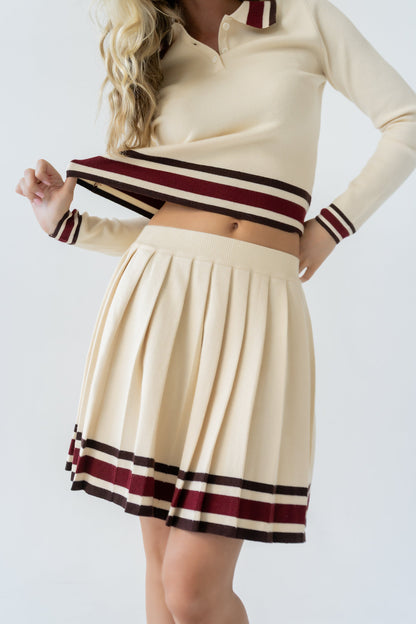 Brandie Striped Mini Skirt