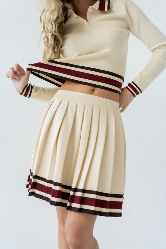 Brandie Striped Mini Skirt