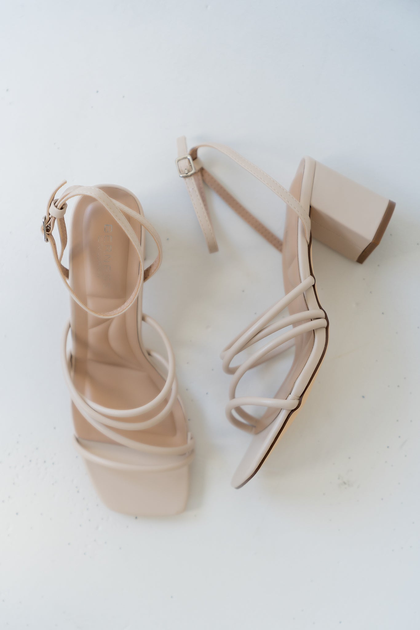 Emmarie Block Heel in Beige