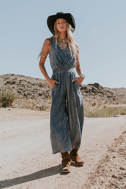Kasie Smocked Jumpsuit