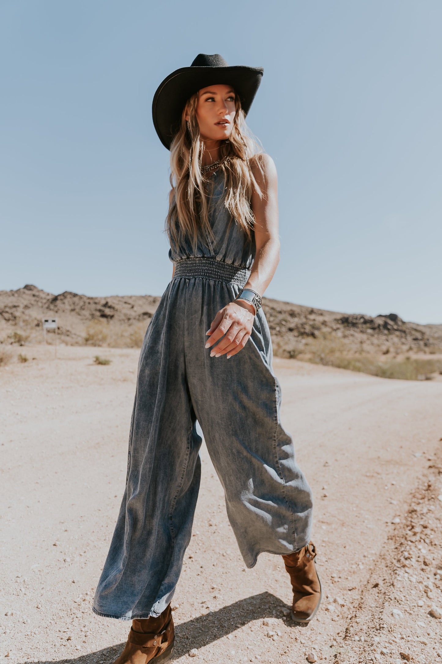 Kasie Smocked Jumpsuit