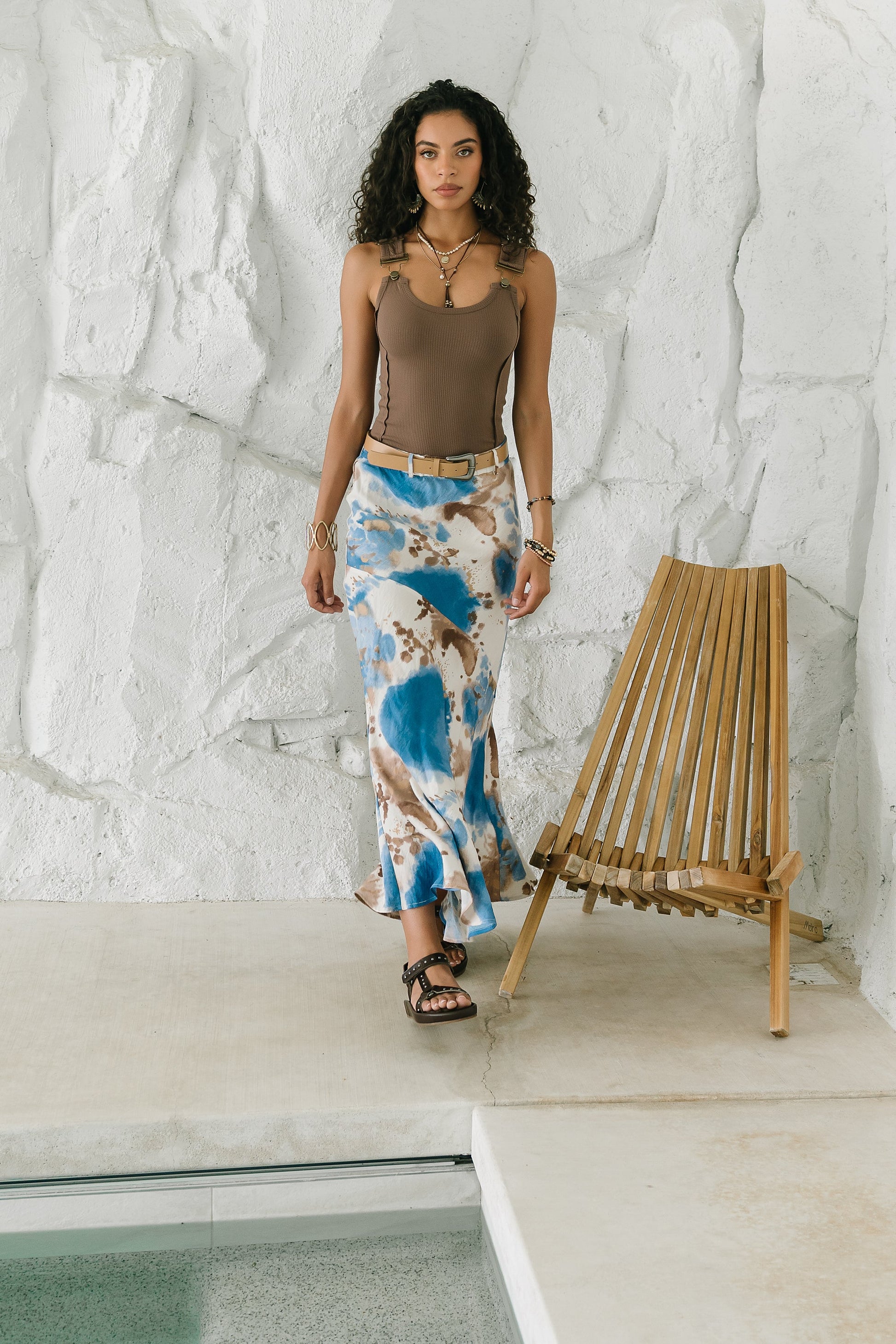 Jojo Watercolor Maxi Skirt