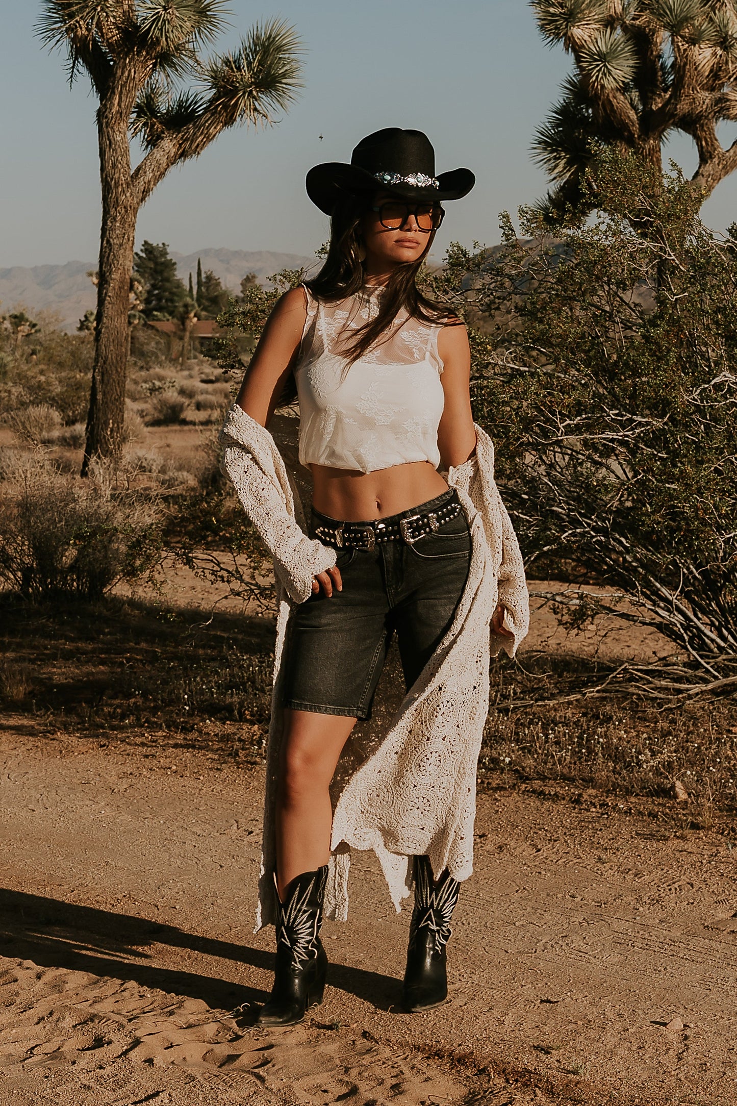 Kaydence Bermuda Shorts in Washed Black