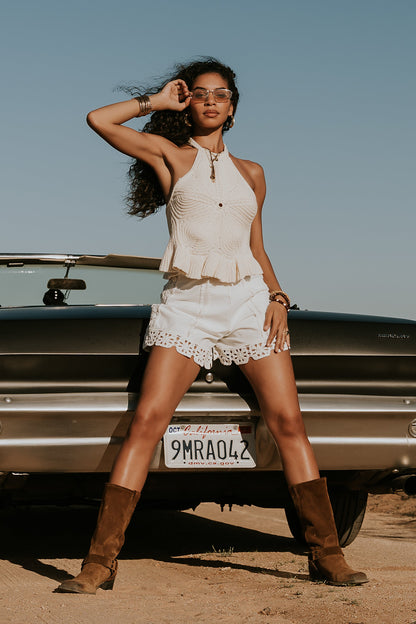 Timmy Crochet Halter Top