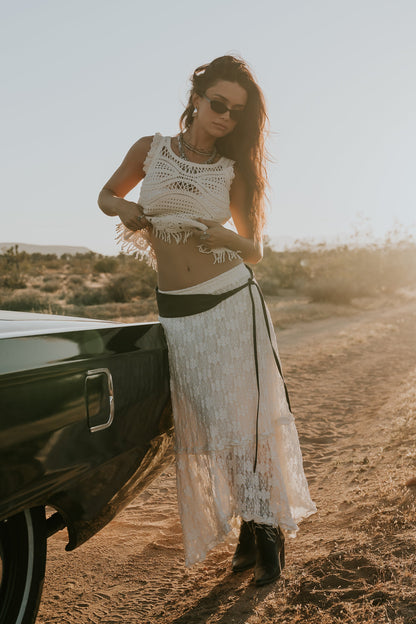 Jasmine Lace Maxi Skirt