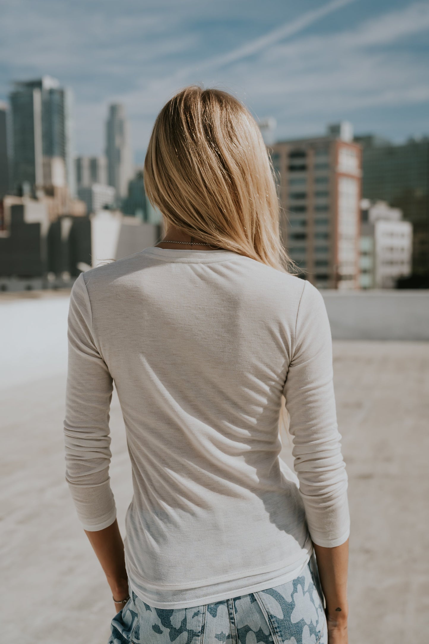 Brinley Layered Top in Bone