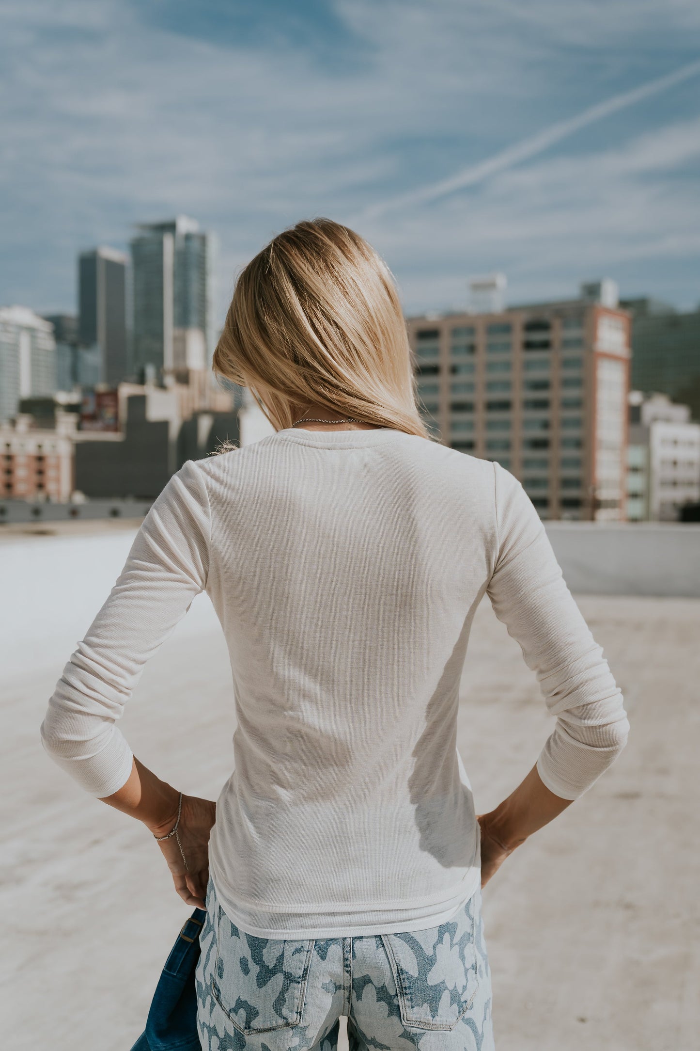 Brinley Layered Top in Bone
