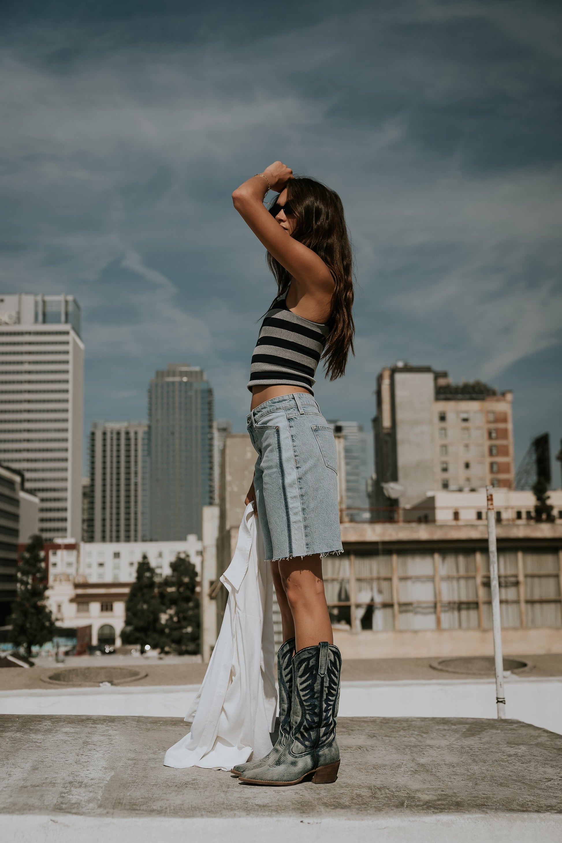 Dylan Two-Toned Bermuda Shorts