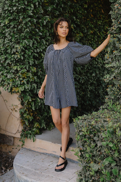 Janika Plaid Romper