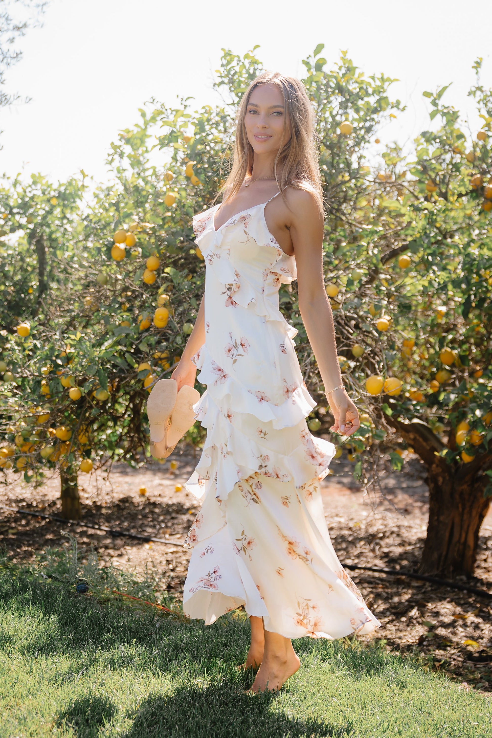 Kyler Ruffle Floral Maxi Dress