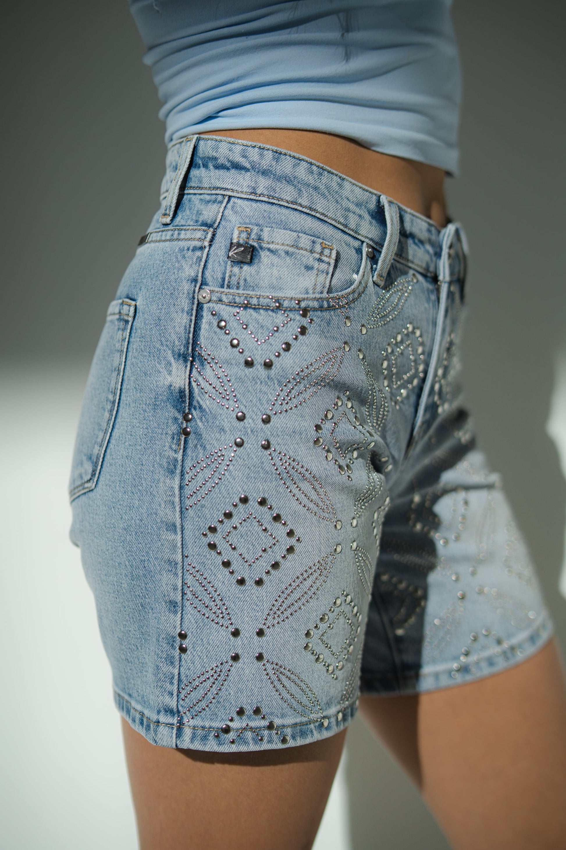 Sydney Studded Denim Shorts