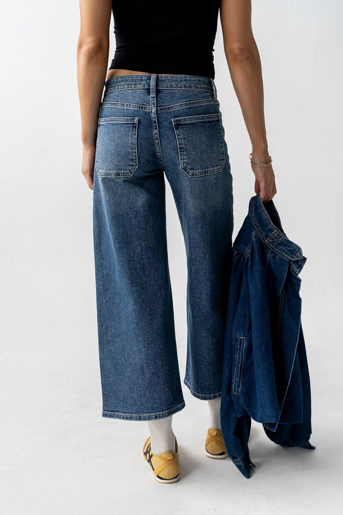 Mylah Wide Leg Jeans in Medium Wash