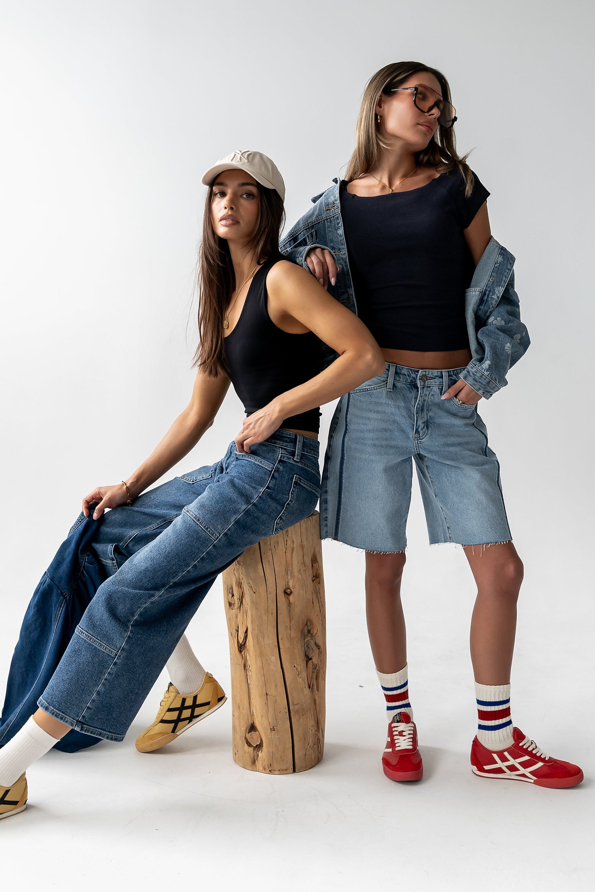 Mylah Wide Leg Jeans in Medium Wash