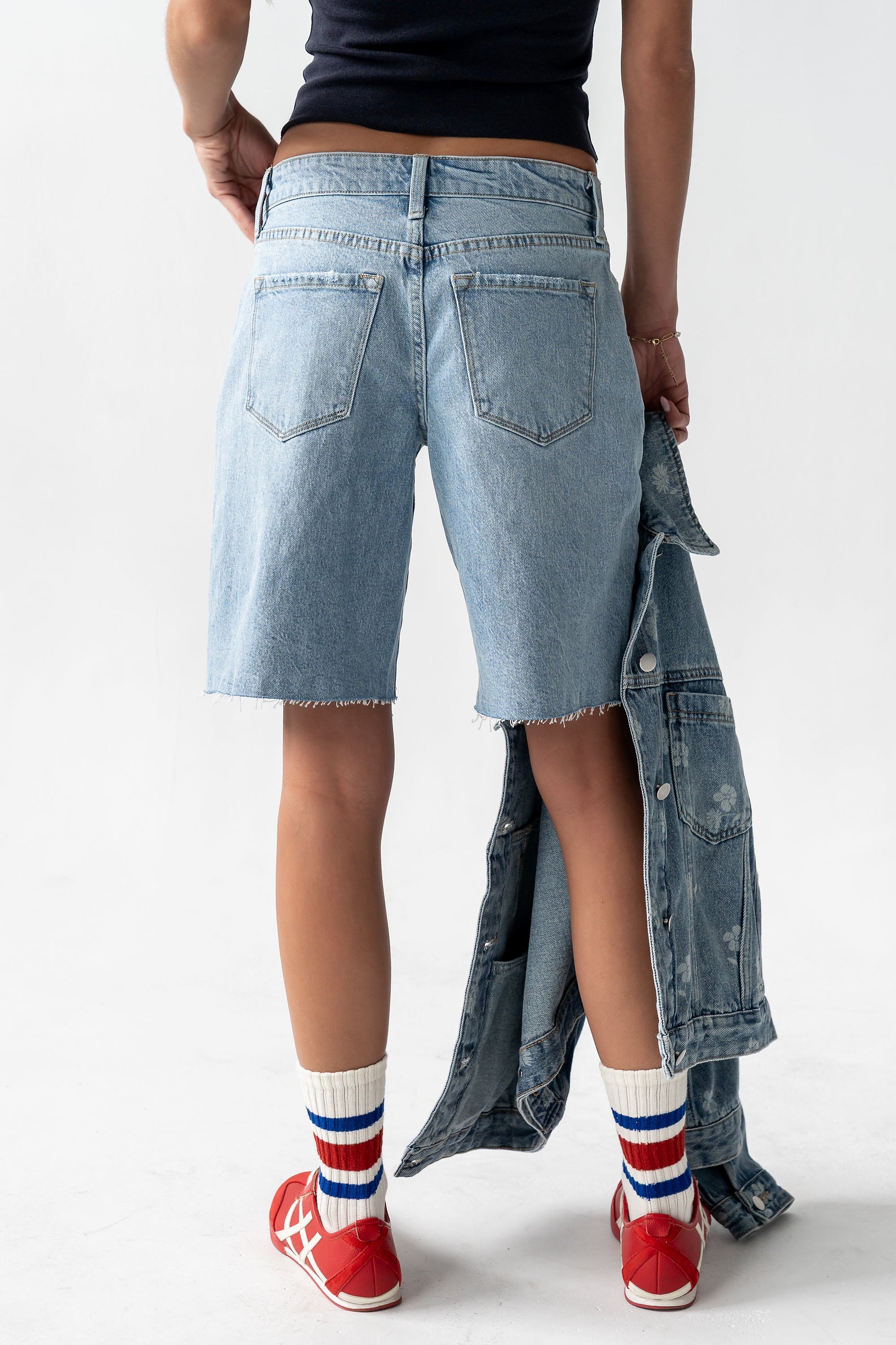Dylan Two-Toned Bermuda Shorts