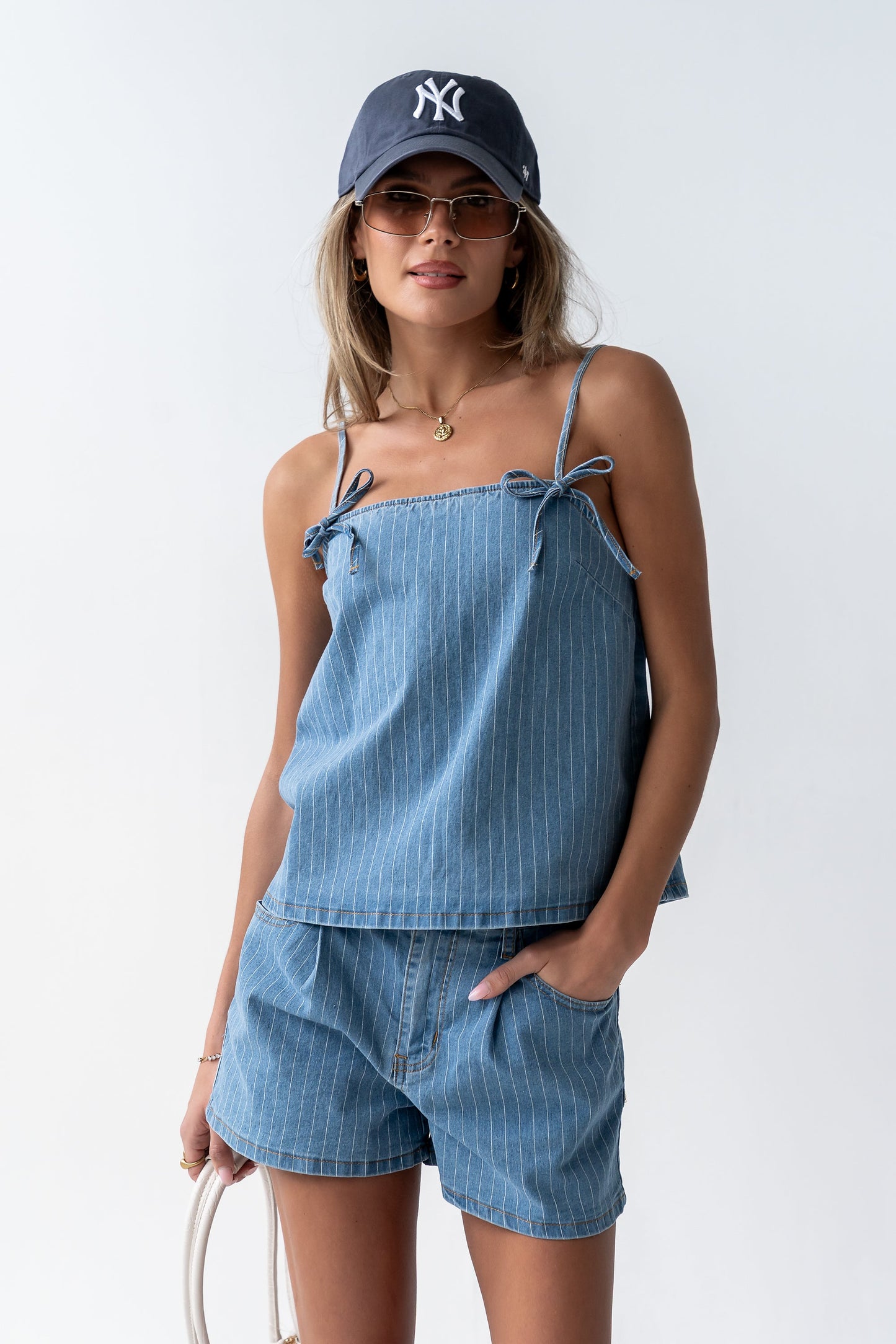 Marline Pinstripe Shorts