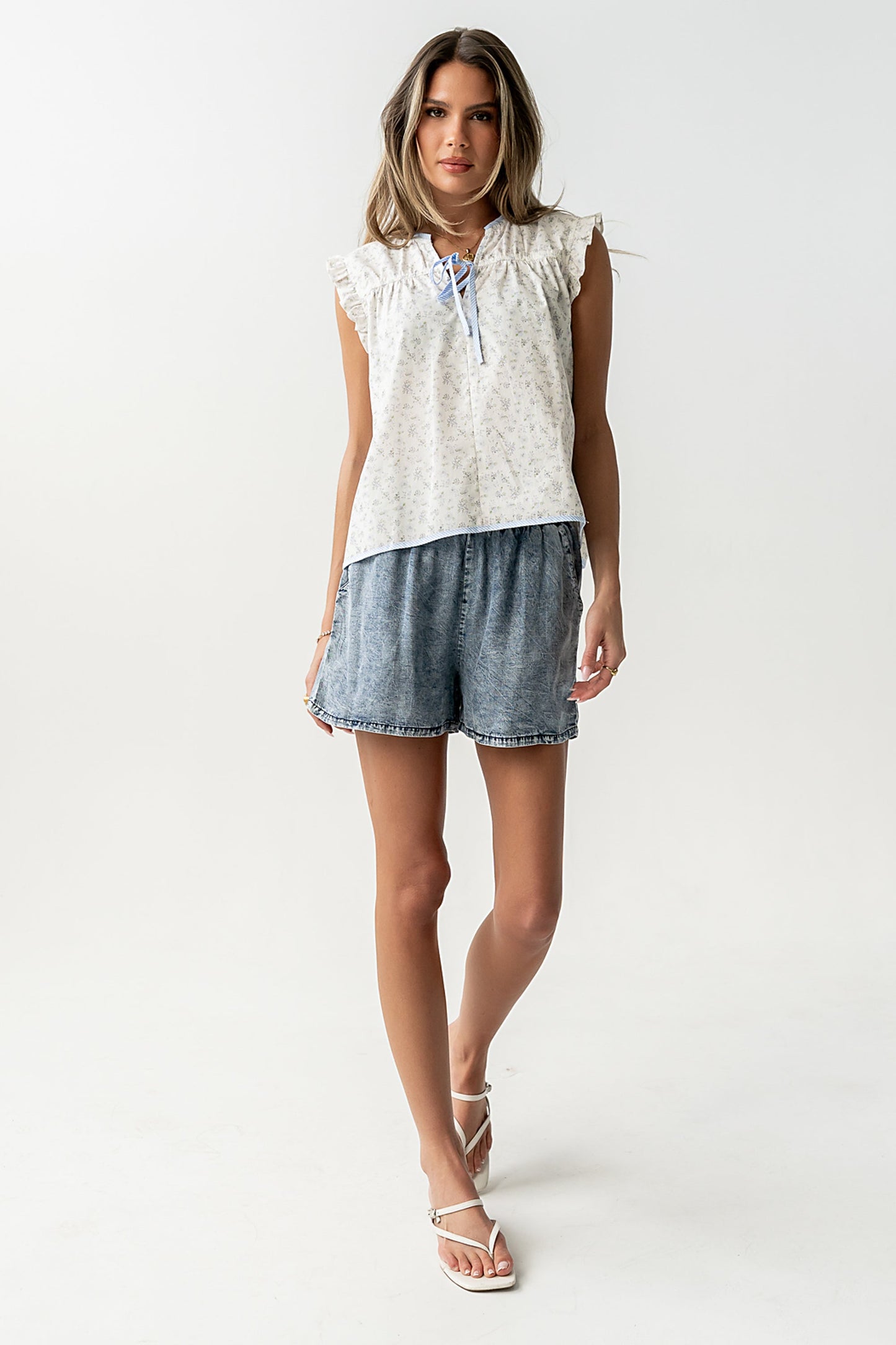 Wren Elastic Waistband Shorts