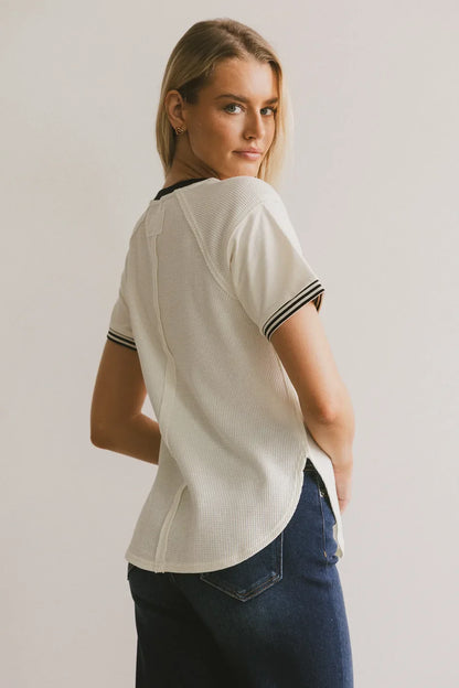 Lacy Waffle Tee - FINAL SALE