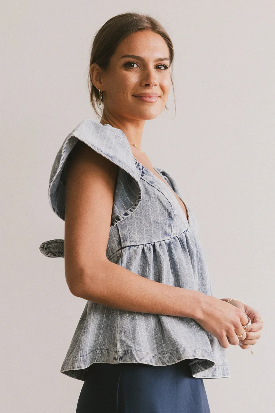Tierra Denim Blouse - FINAL SALE
