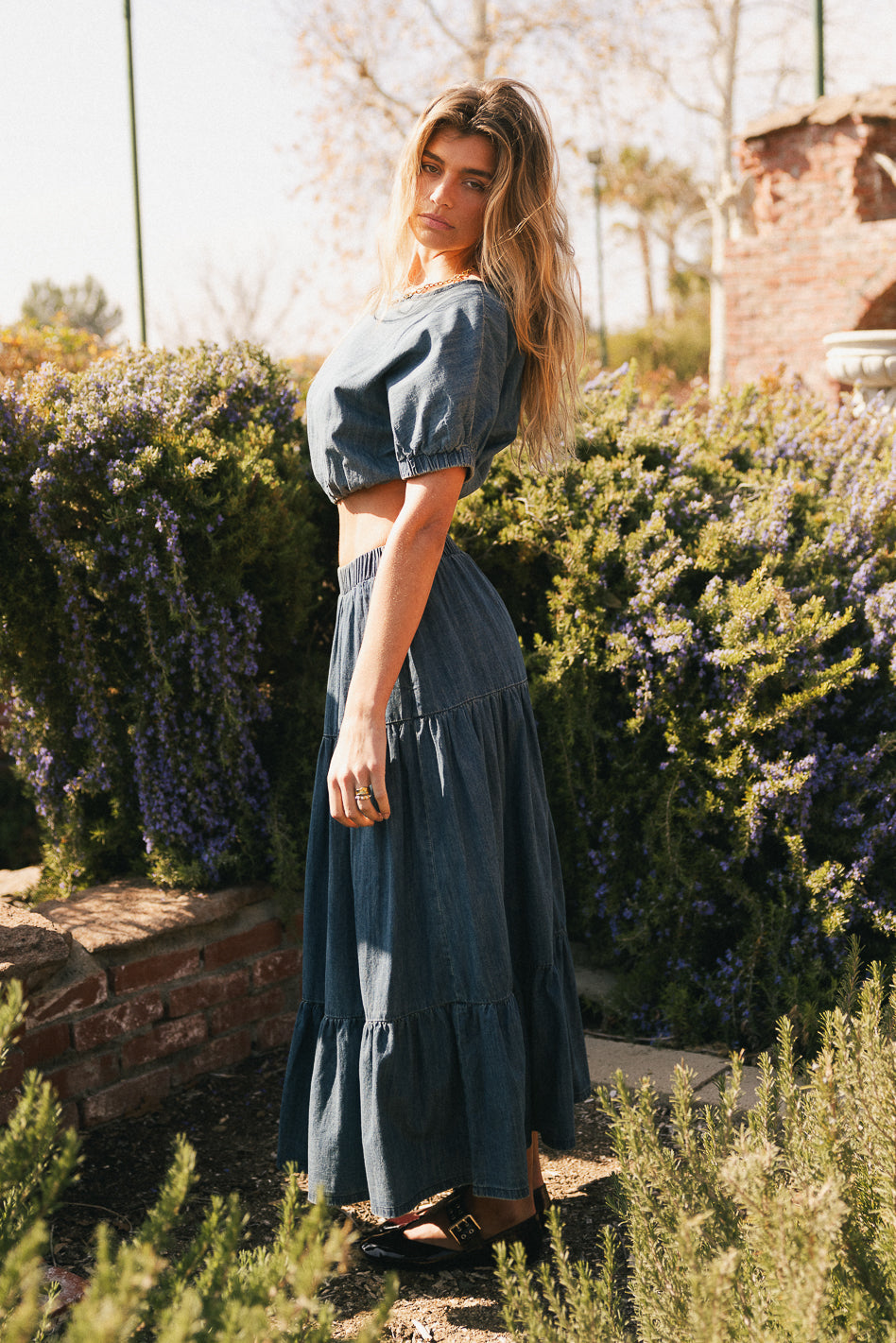 Kiera Denim Maxi Skirt - FINAL SALE