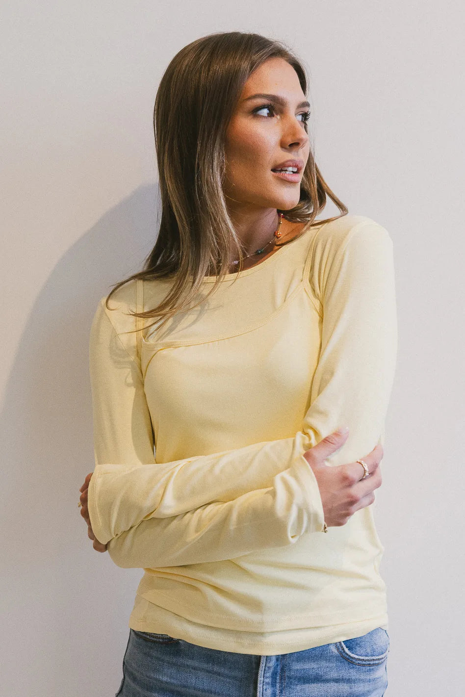 Annalise Knit Top in Yellow - FINAL SALE