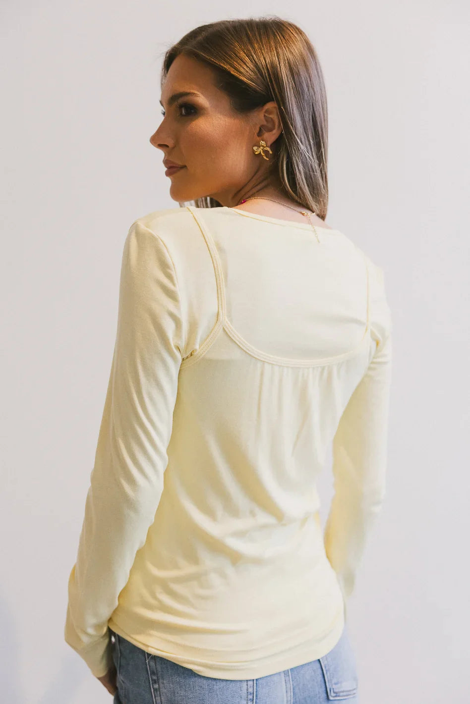 Annalise Knit Top in Yellow - FINAL SALE