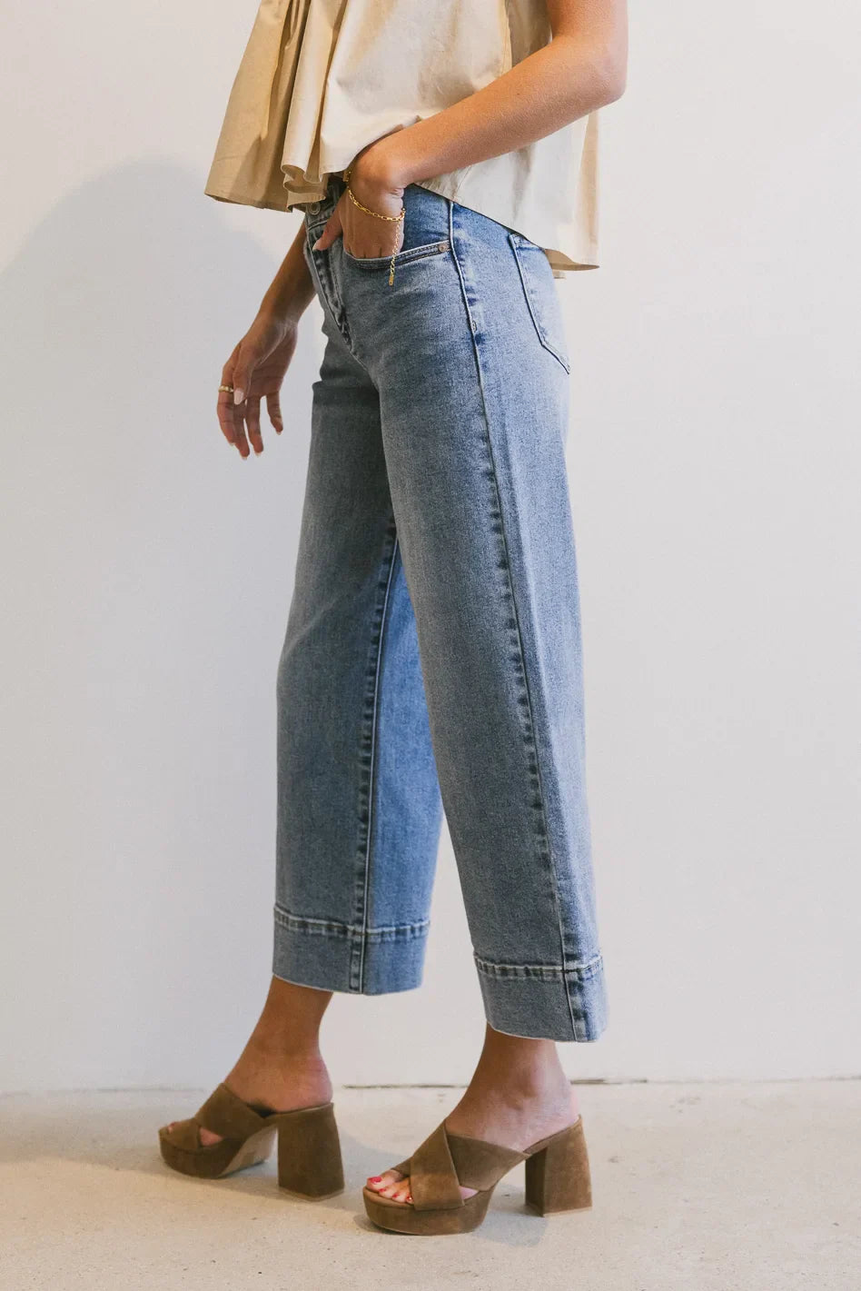 Torry Cropped Wide Leg Jeans - FINAL SALE