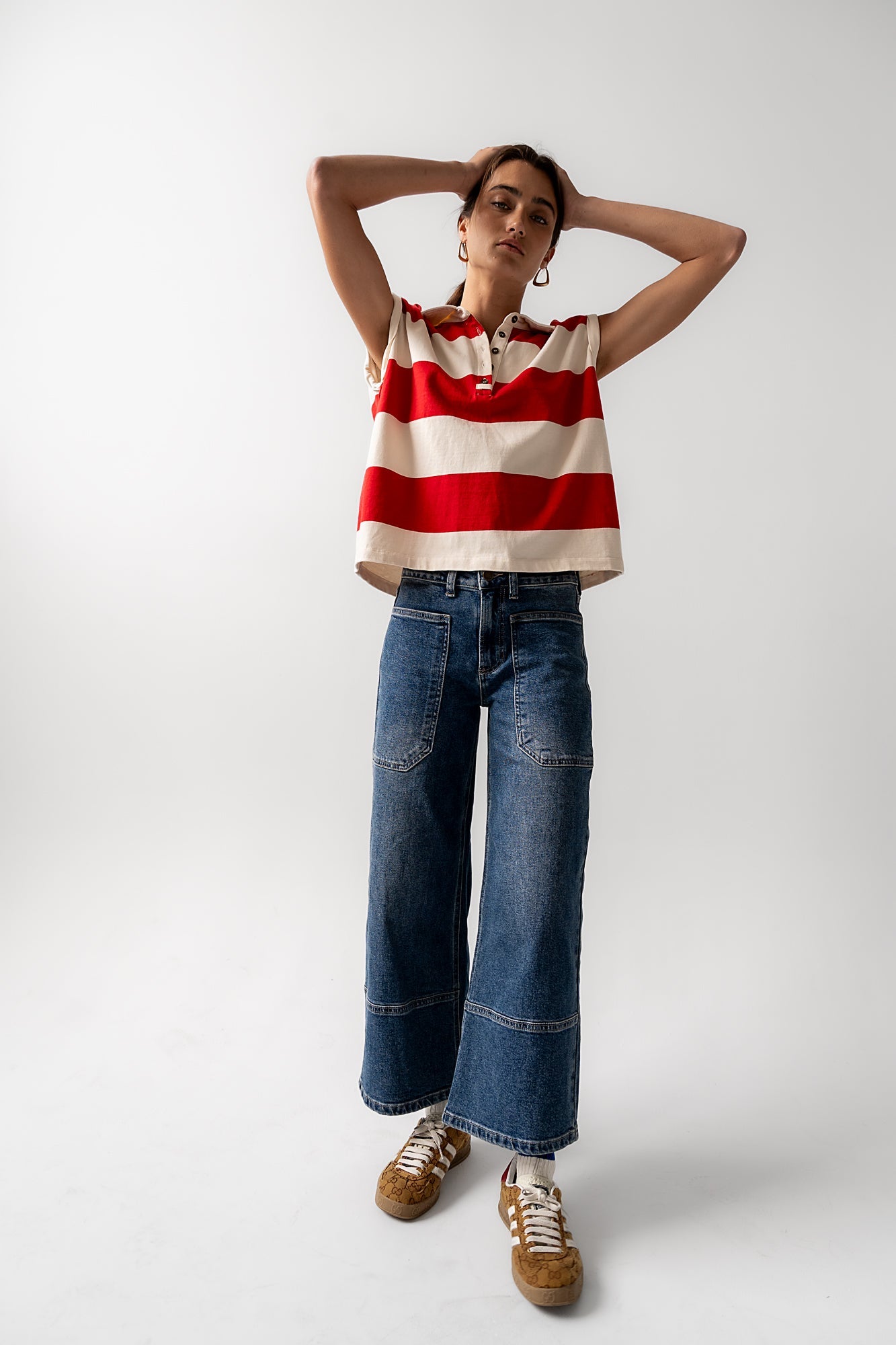 Mylah Wide Leg Jeans in Medium Wash
