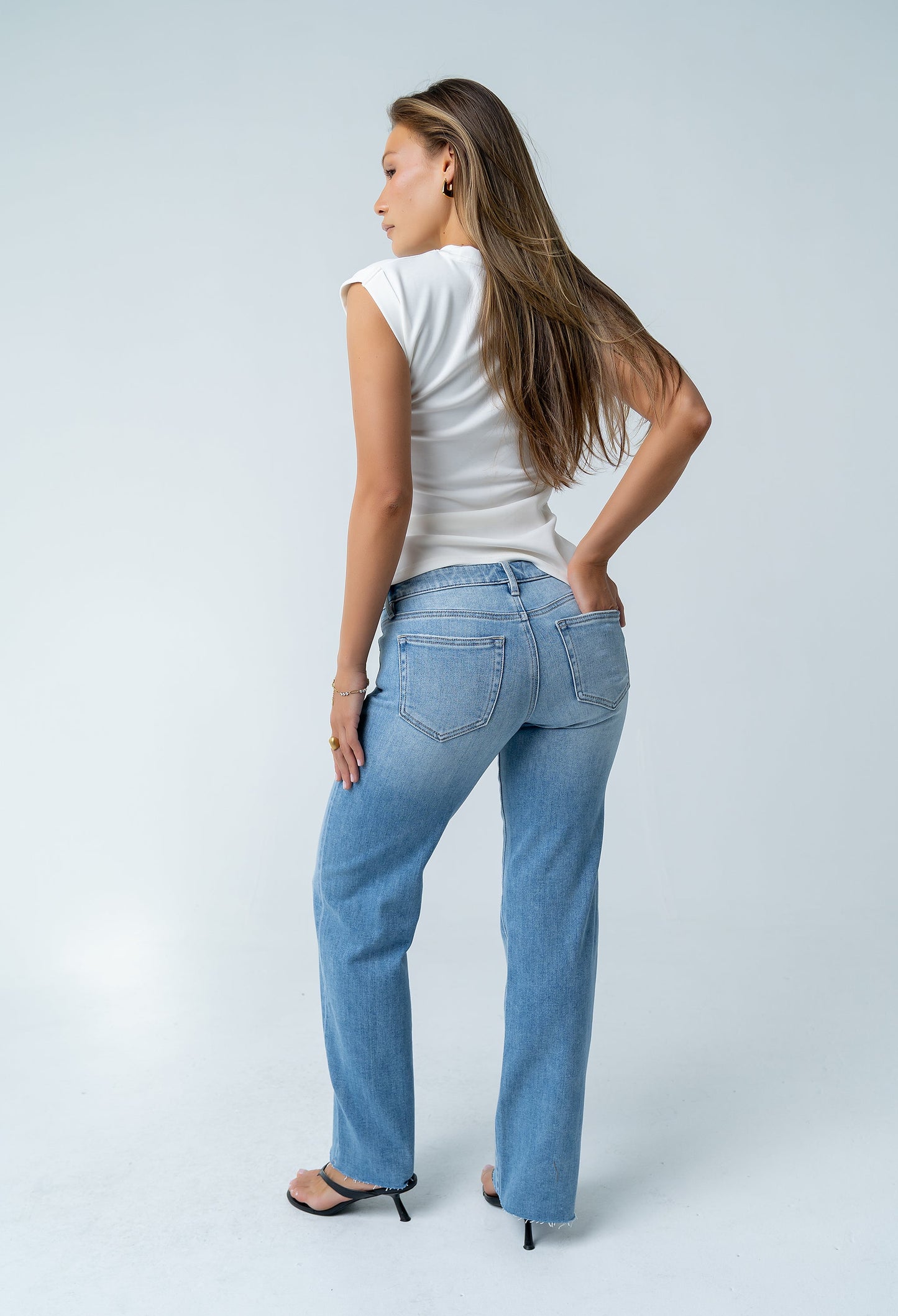 Johny Asymmetrical Top in White