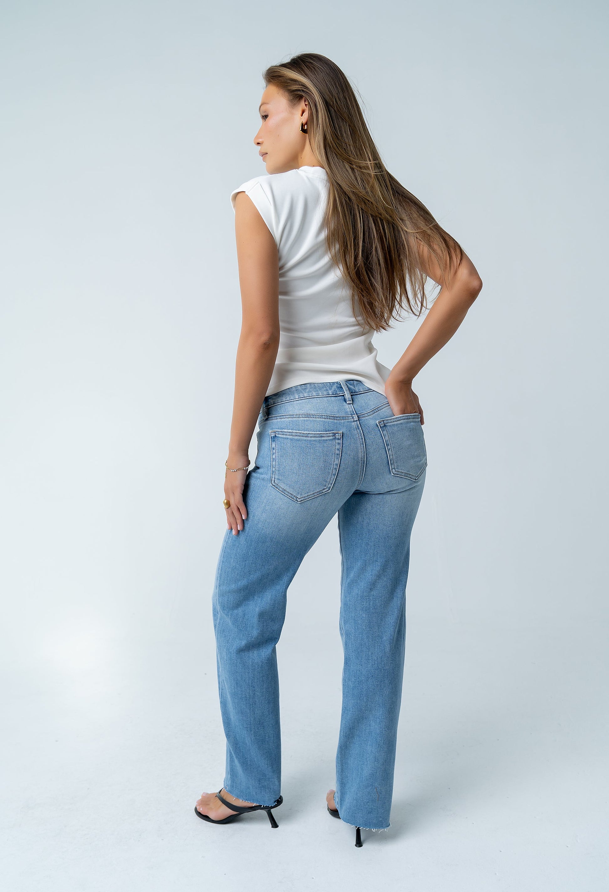 Johny Asymmetrical Top in White