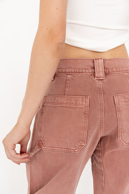 Scottie Barrel Jeans in Mauve - FINAL SALE