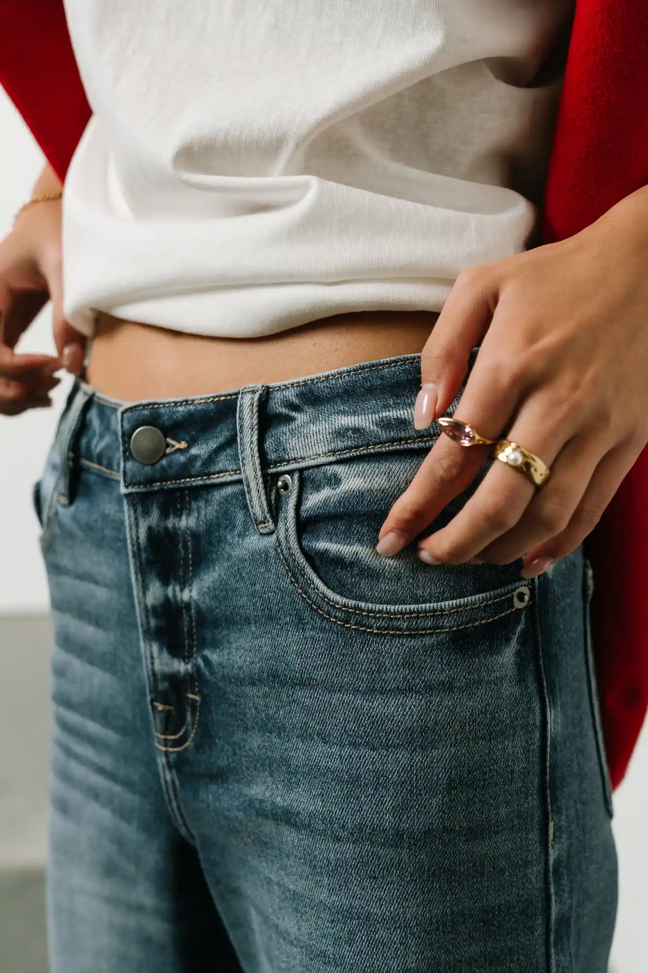 Colette Wide Leg Jeans in Medium Wash - FINAL SALE