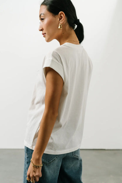 Arlo Top in White - FINAL SALE