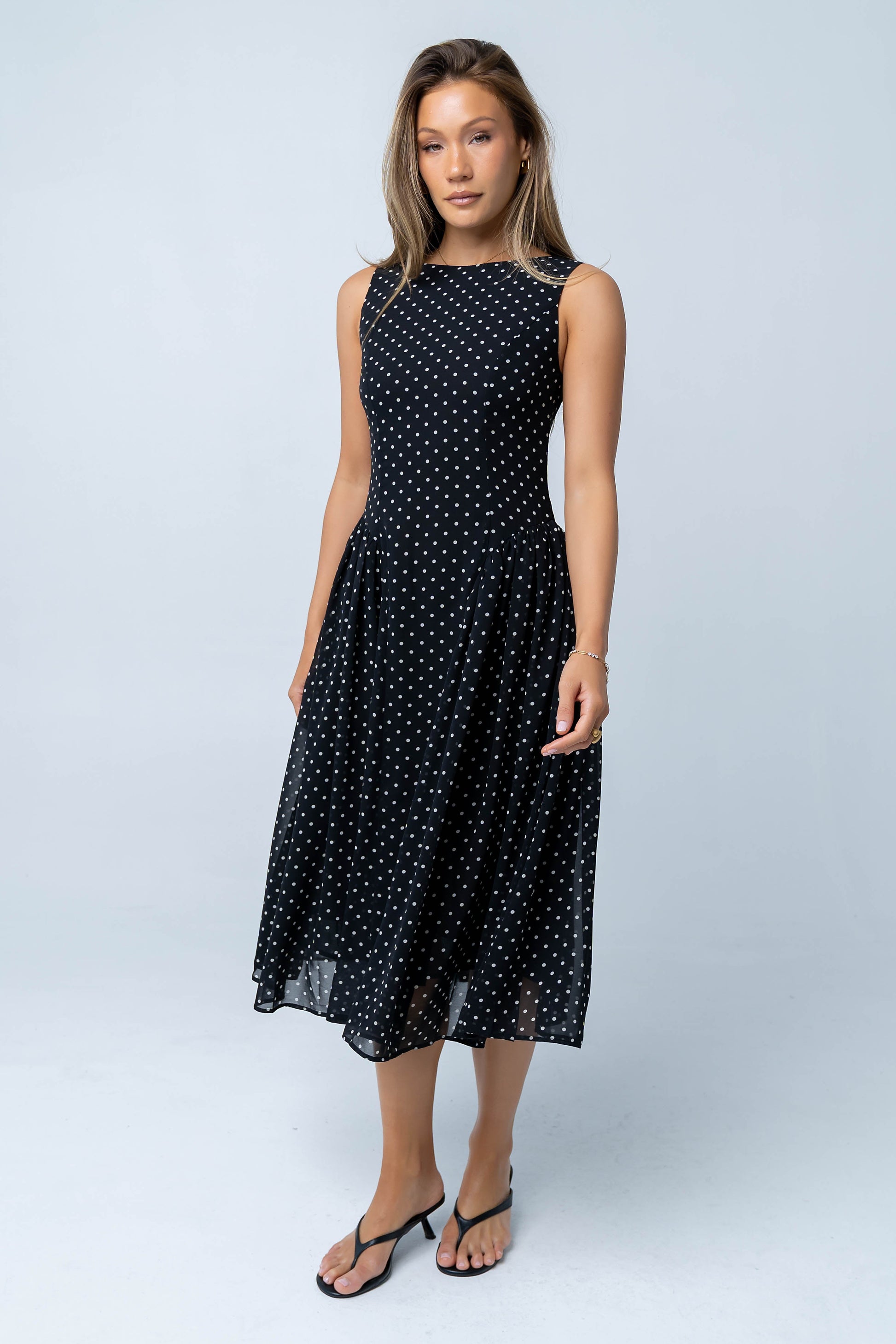 Liora Polka Dot Midi Dress