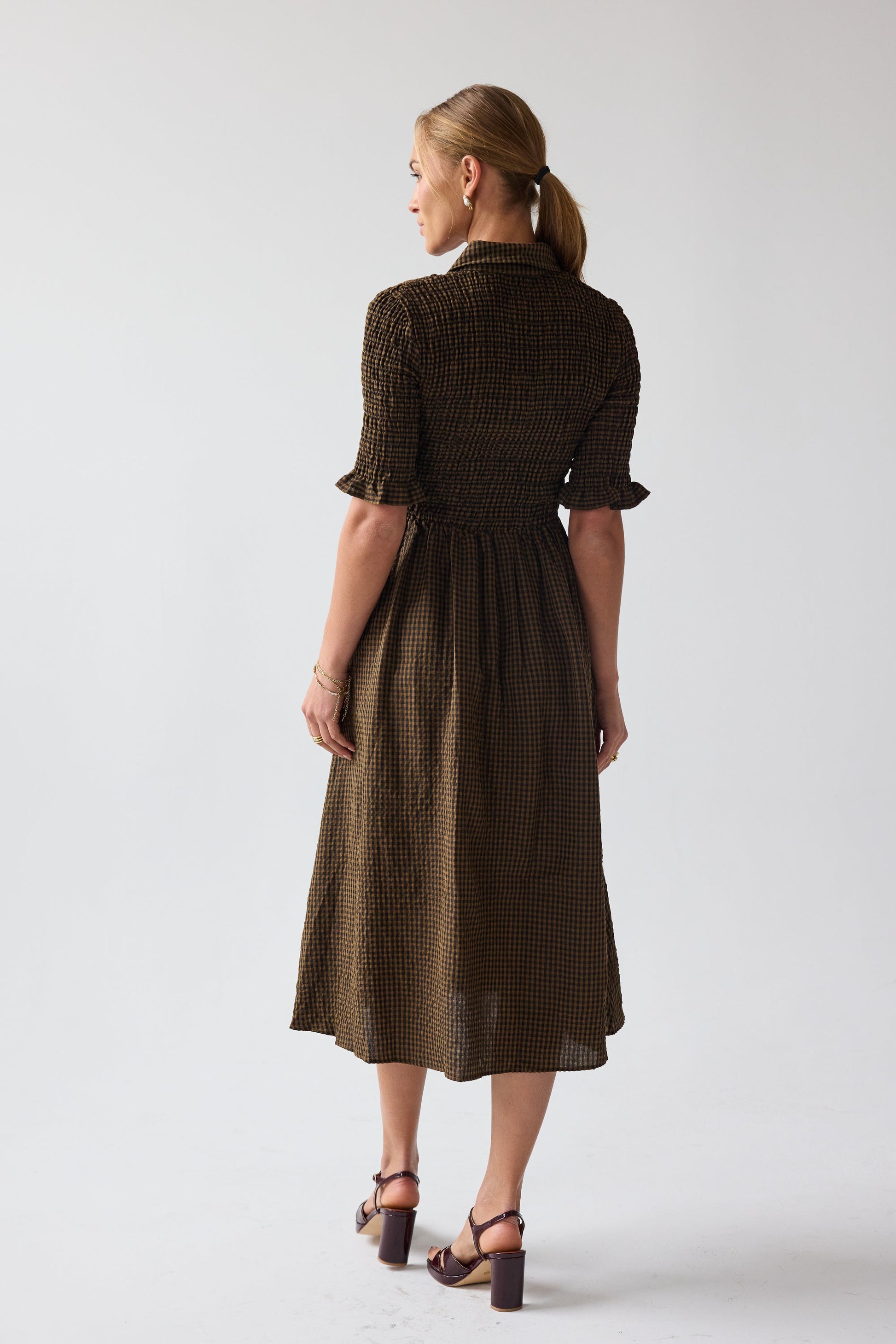Jonas Gingham Midi Dress - FINAL SALE