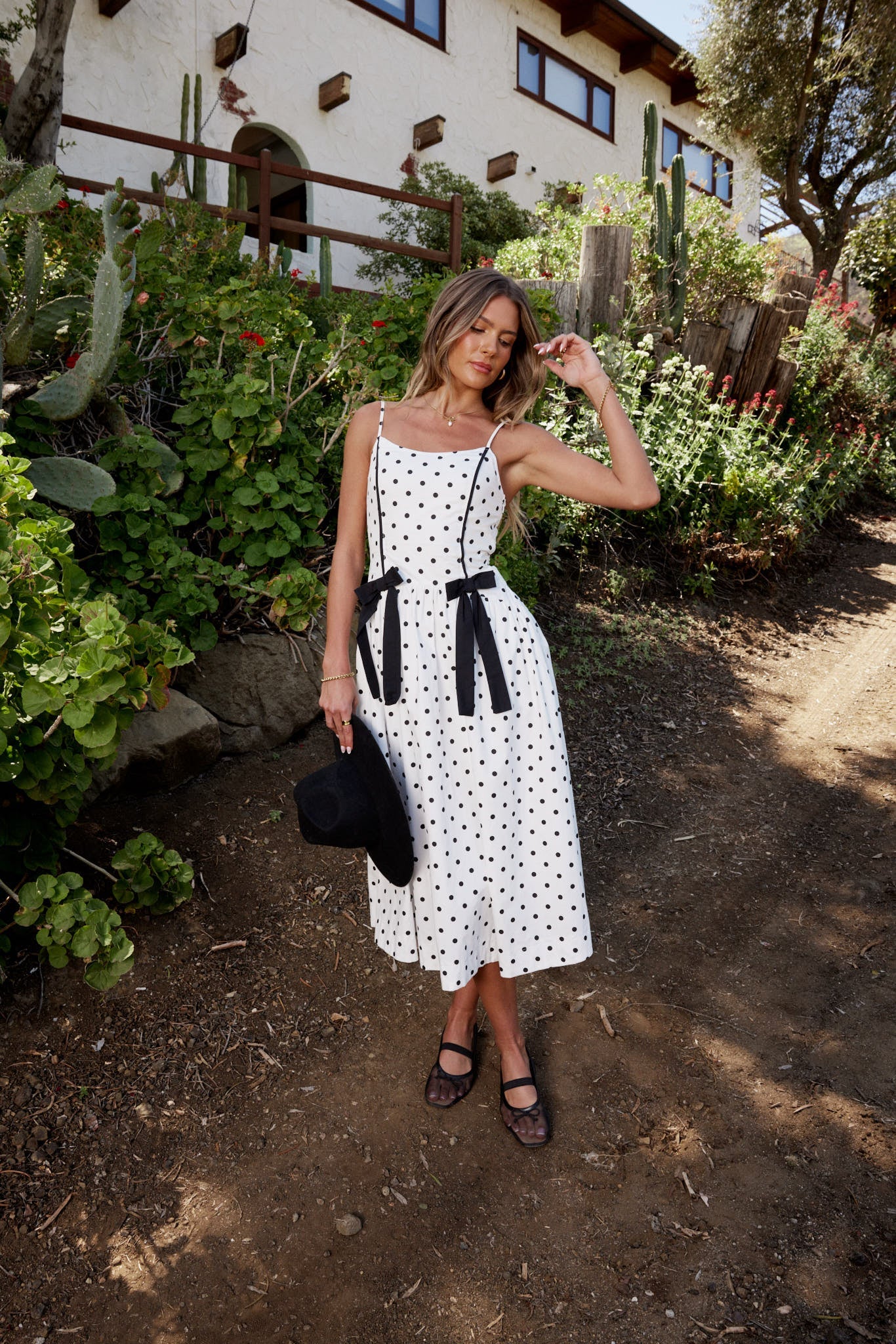 Scarlett Polka Dot Midi Dress - FINAL SALE