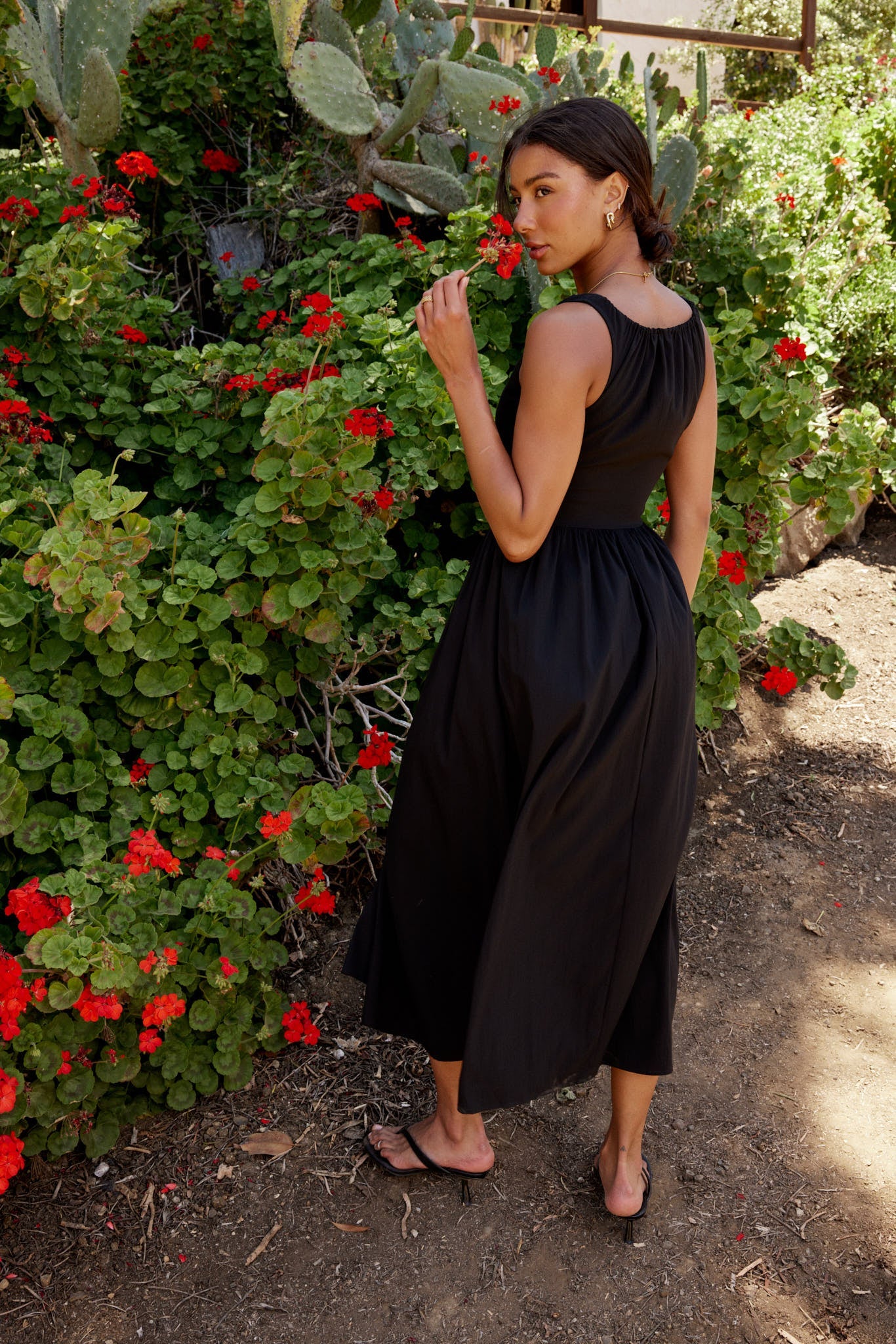 Barrett Midi Dress in Black - FINAL SALE