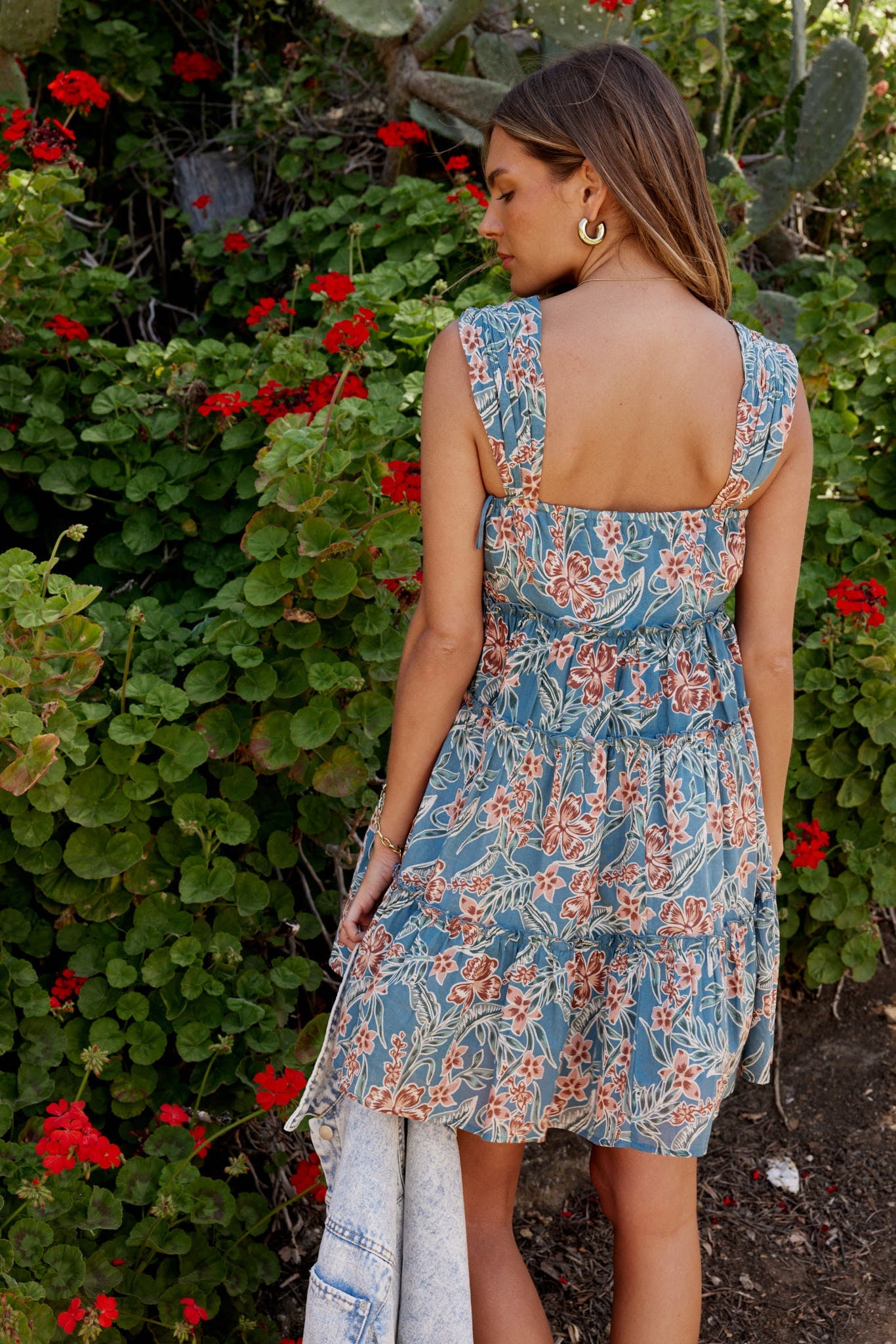 Shawn Floral Mini Dress in Teal - FINAL SALE