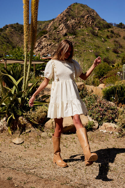 Mei Smocked Mini Dress - FINAL SALE
