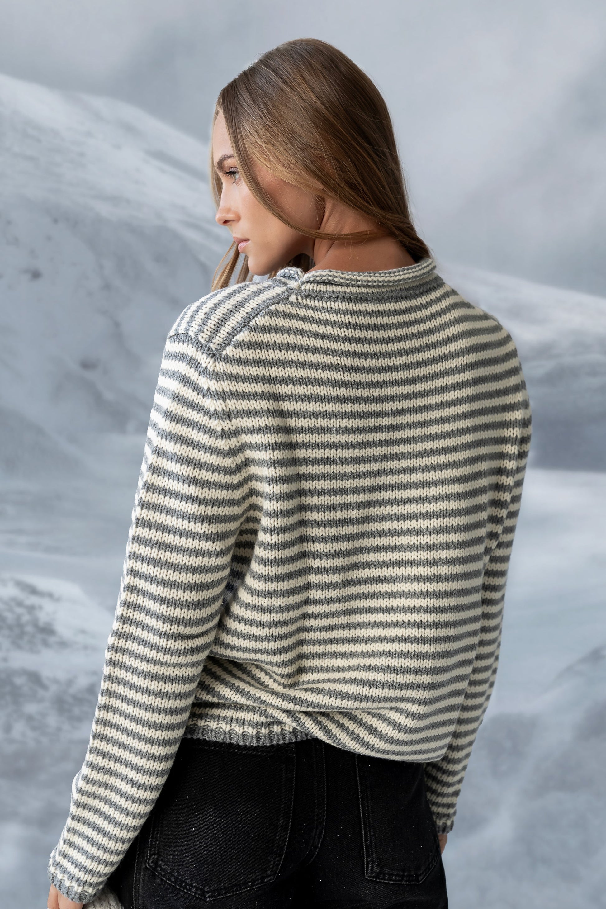 Jones Knit Sweater in Heather Grey - FINAL SALE