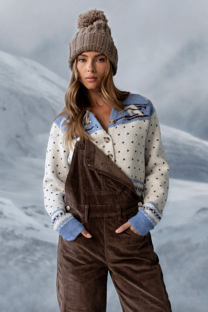 Tansy Corduroy Overalls in Brown - FINAL SALE