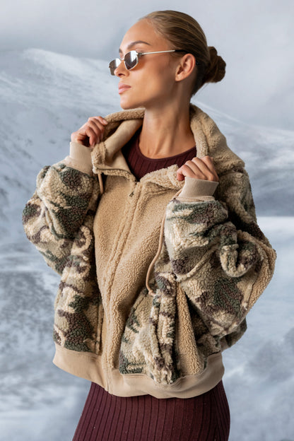 Lennox Oversized Sherpa Jacket - FINAL SALE