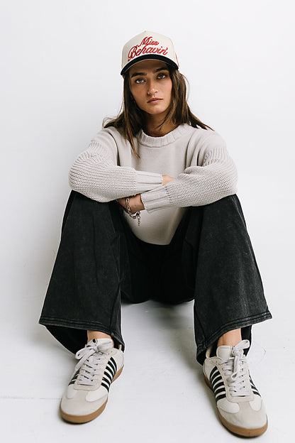 Payton Knit Sweater in Bone - FINAL SALE